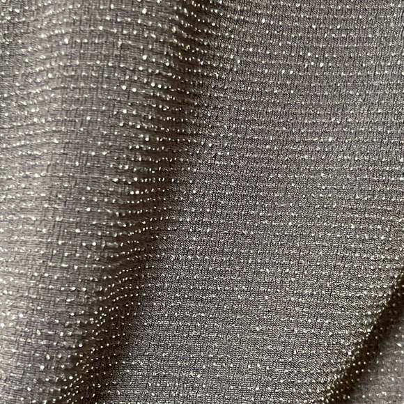 MICHAEL KORS Dark Gray Silver Evening Dress Boat Neck Size Medium - Picture 4 of 8